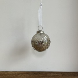 Boule de Noël effet verre...