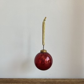 Boule de Noël rouge