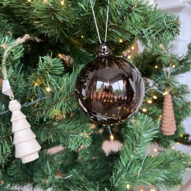 Boule de Noël transparente ondulée