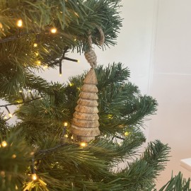 Décoration sapin en bois