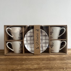 Set 4 Mugs "Rennes"